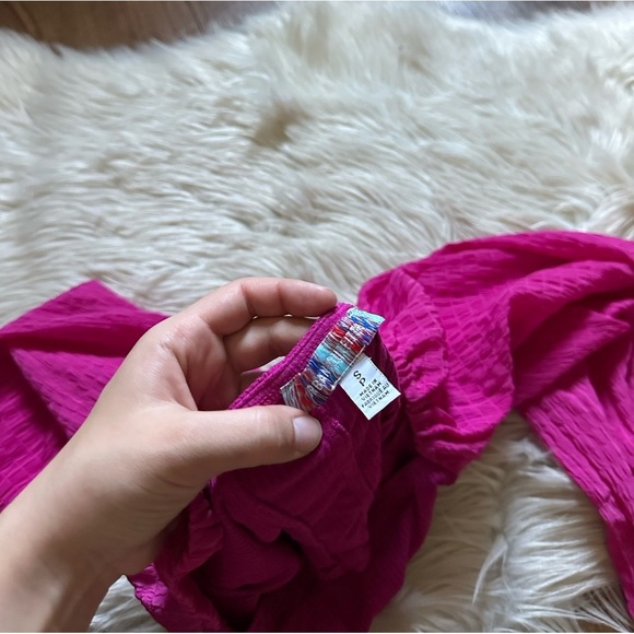 URBAN OUTFITTERS Claudia Blouse In Berry - Picture 4 of 4